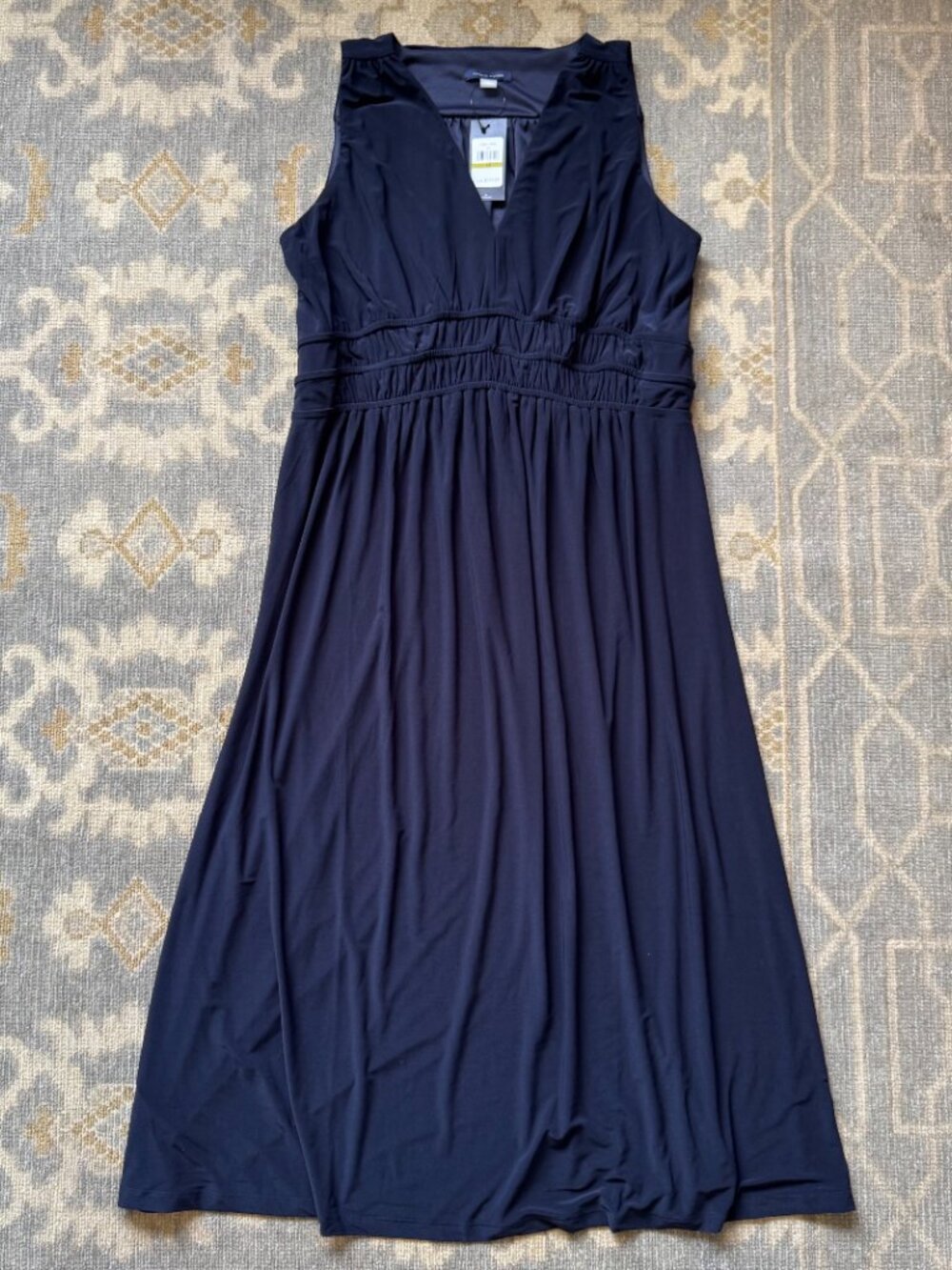 Tommy Hilfiger Navy Blue Sleeveless Midi Dress NWT